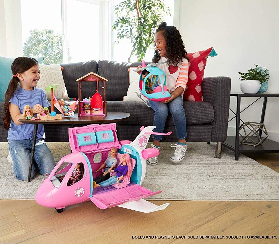Barbie Dreamplane Transforming Airplane Playset with 15+ Accessories