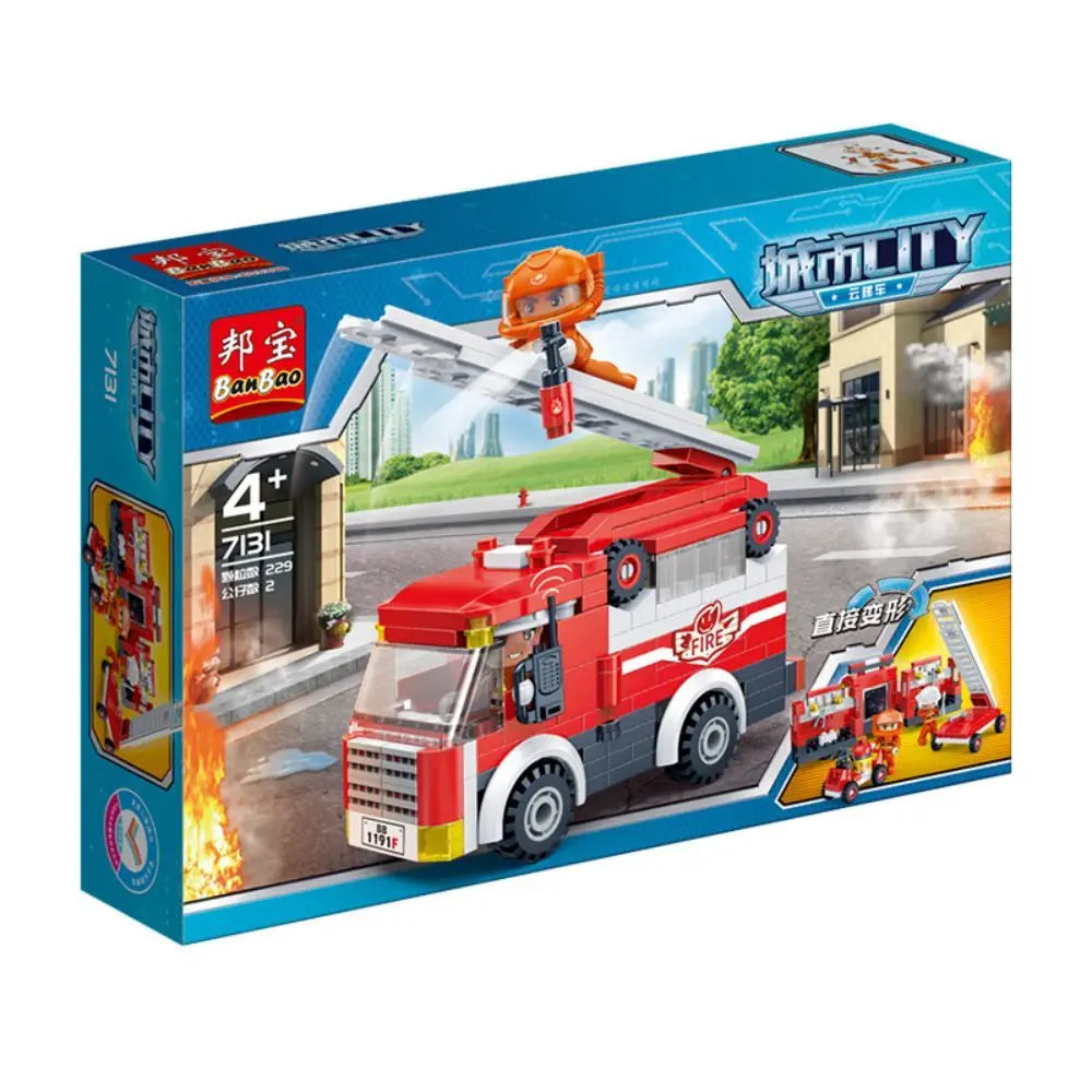 BANBAO FIRE LADDER TRUCK FIRE HAZARD TRU