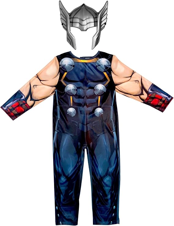 Marvel Avengers Thor Classic Costume for Kids Superhero Fancy Dress Outfit, 7- 8 Years