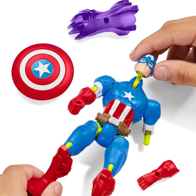 Marvel MixMashers Captain America Mix & Match Action Figure