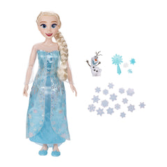 Disney Frozen Playdate Elsa Doll Articulated Figure with Evening Dress and Hair Accessories  32 Inches