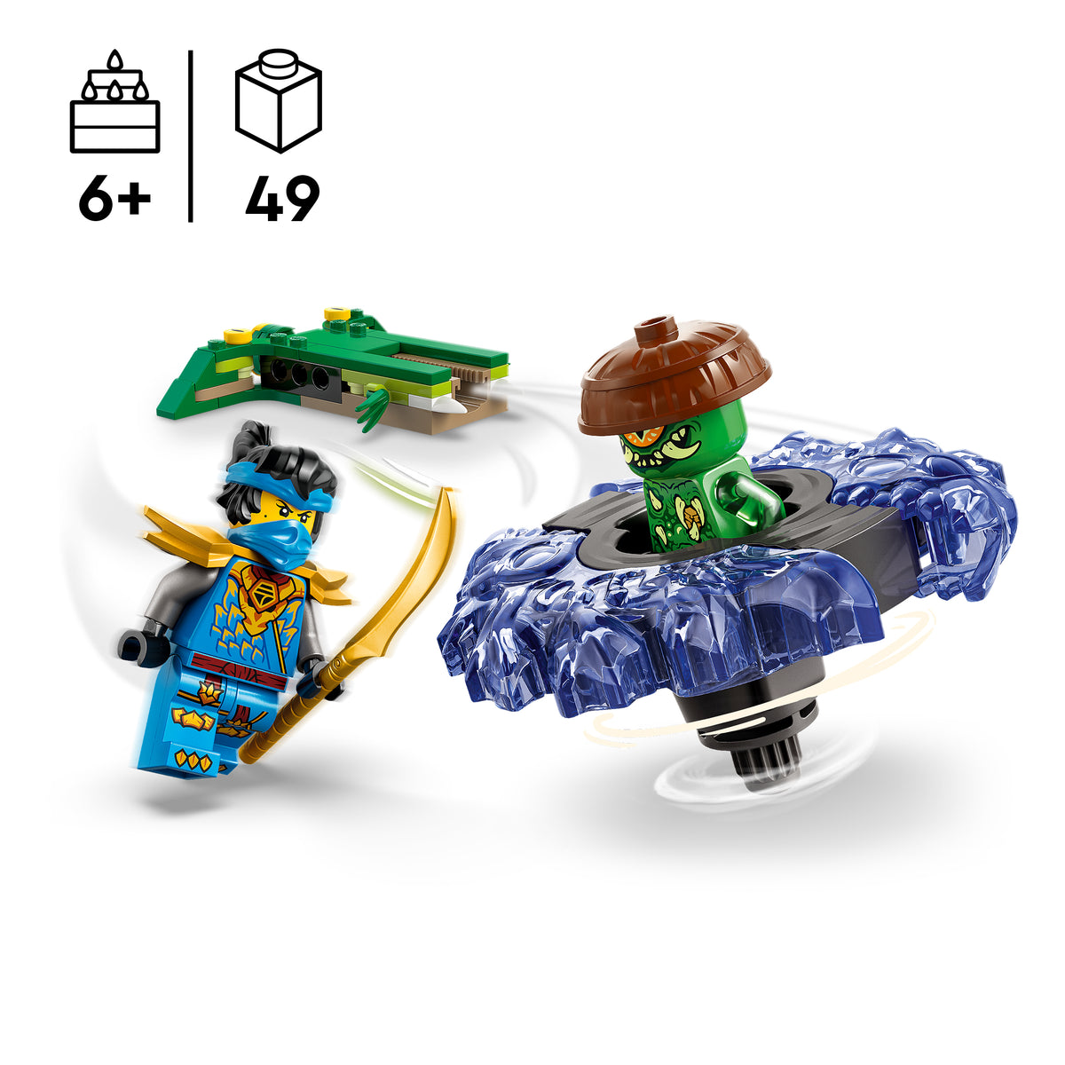 Lego Ninjago Nya Vs Mutation Monster Spinner