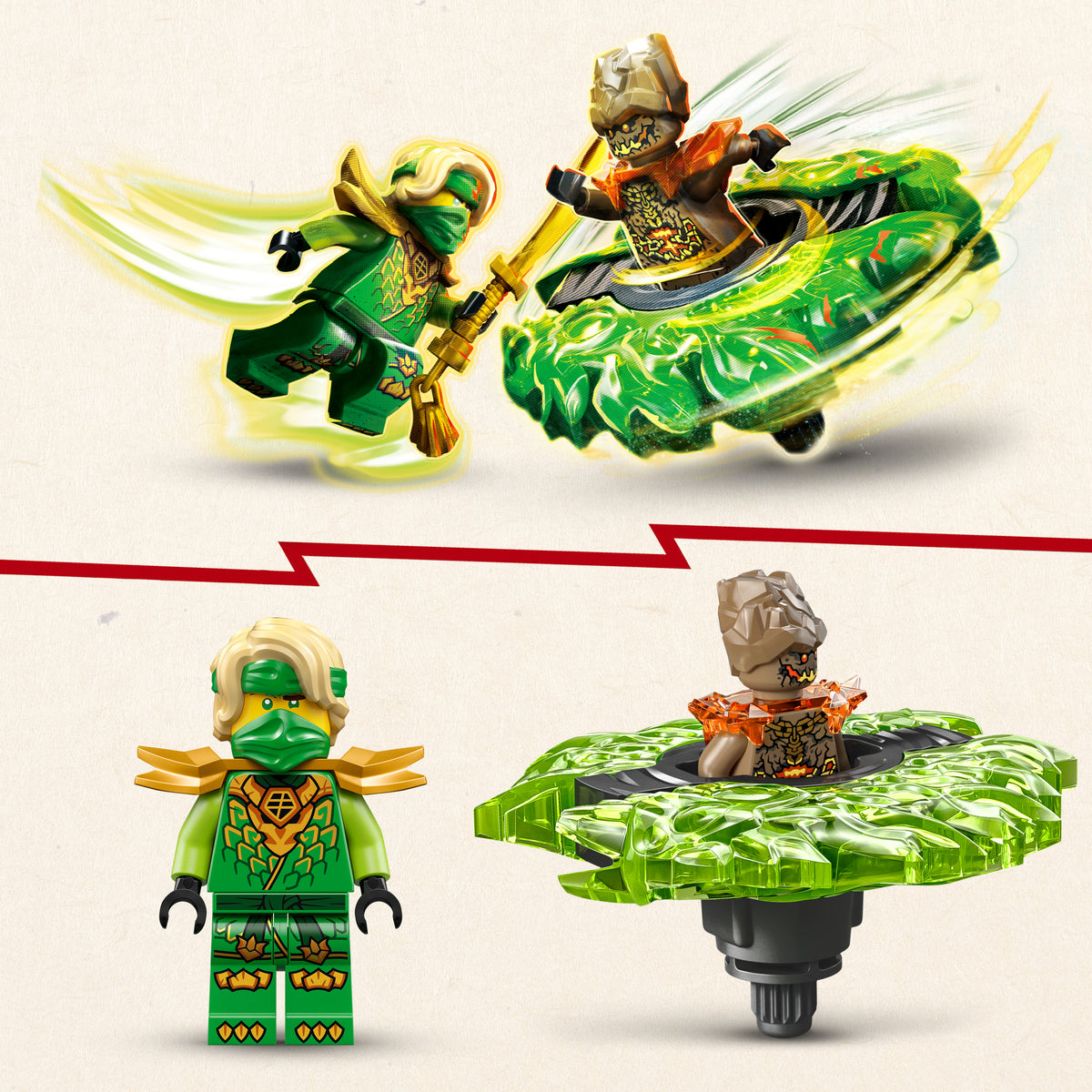 Lego Ninjago Lloyd Vs Earth Monster Spinner