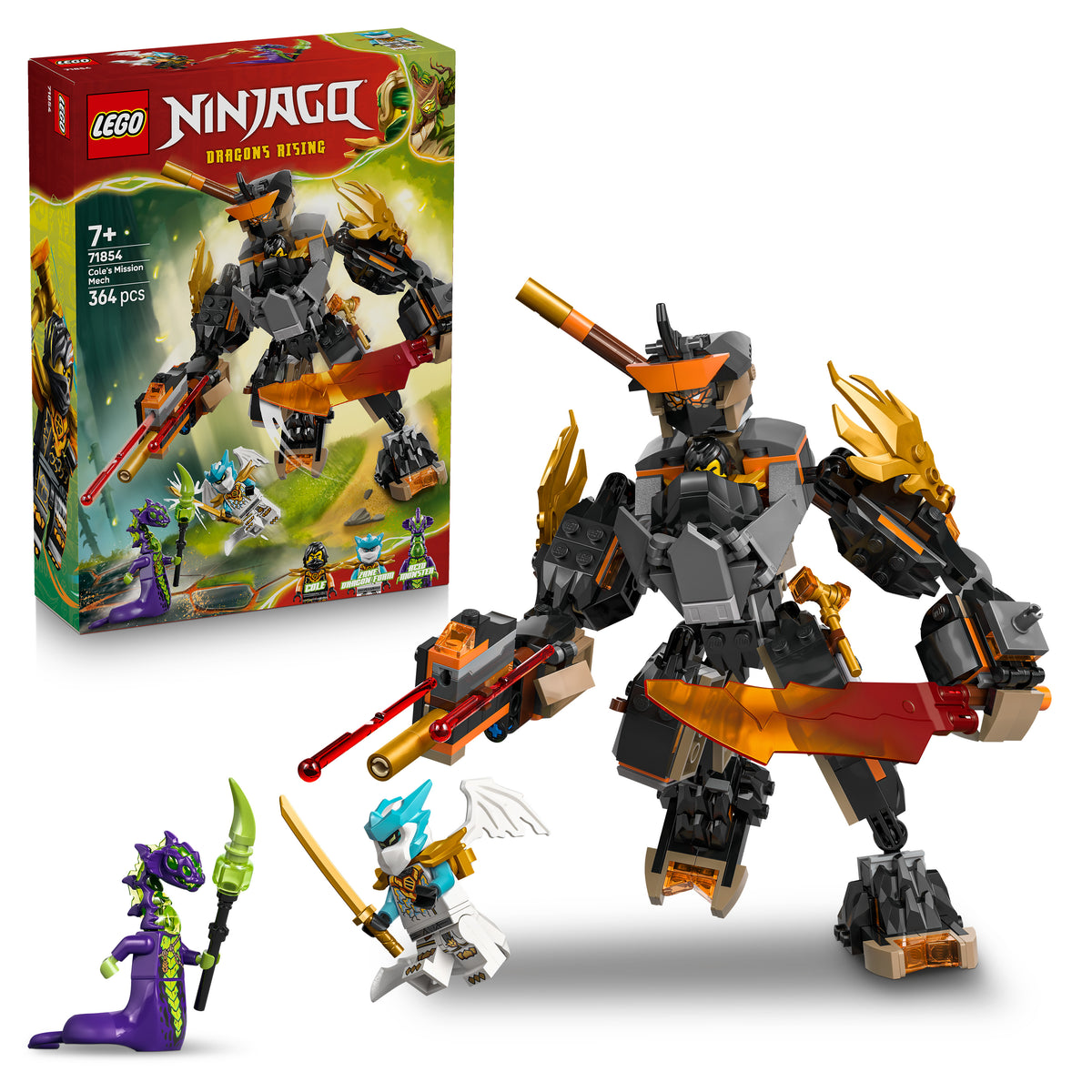 Lego Ninjago Coles Mission Mech & Dragon