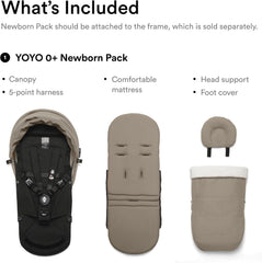 Stokke YOYO 0+ Newborn Pack - Color Taupe ,Requires YOYO Stroller Frame (Sold Separately)