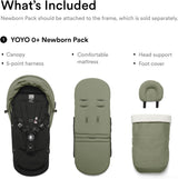 Stokke YOYO 0+ Newborn Pack - Color Olive, Requires YOYO Stroller Frame (Sold Separately)