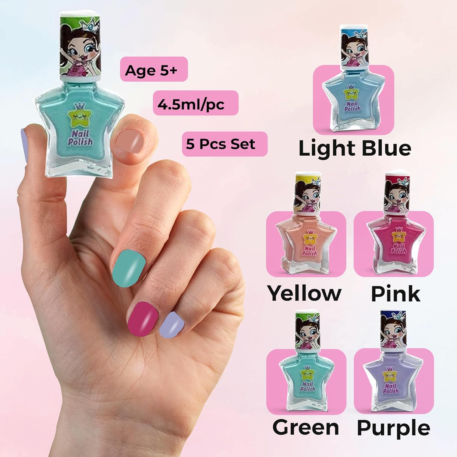 Twinkle Twinkle 5 Pcs Nail Polish Set