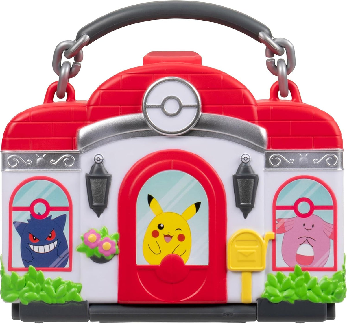 Pokémon Squish-A-Longs Medium Playset - Mini Collectible Figures & Portable Playset for Kids