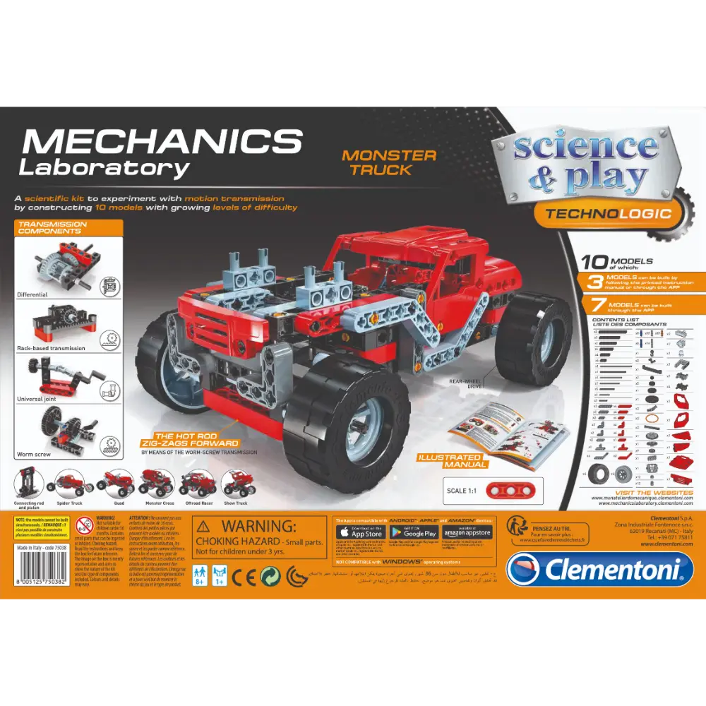Clementoni Mech Lab Monster Trucks