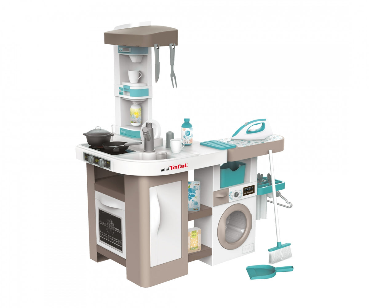 Smoby Tefal Studio Utility Kitchen 2-in-1 Cooking & Laundry Playset