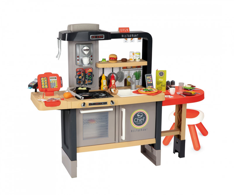 Smoby Evolutive Restaurant Playset 2-in-1 Chef & Dining Role Play Kitchen for Kids