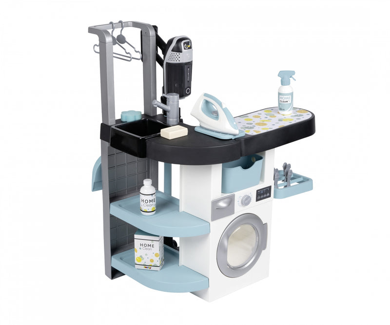 Smoby Rowenta Wash & Clean Laundry Room Playset 3-in-1 Kids Household Toy