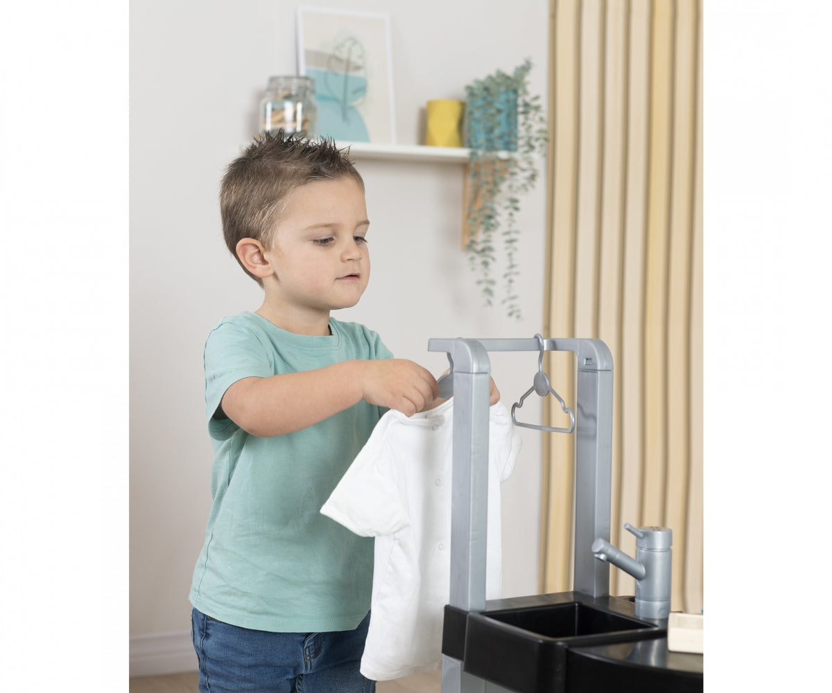Smoby Rowenta Wash & Clean Laundry Room Playset 3-in-1 Kids Household Toy