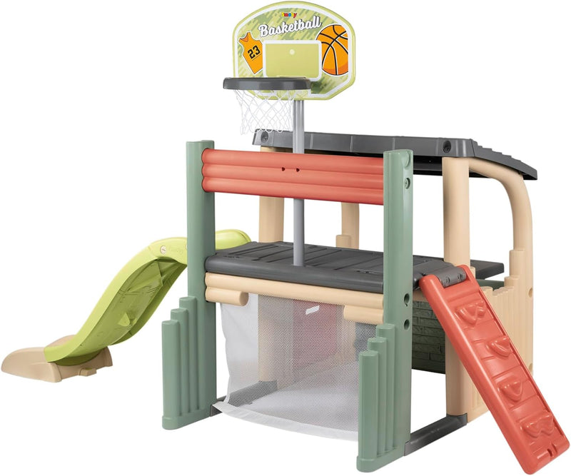 Smoby Fun Center Playset With Slide For Kids