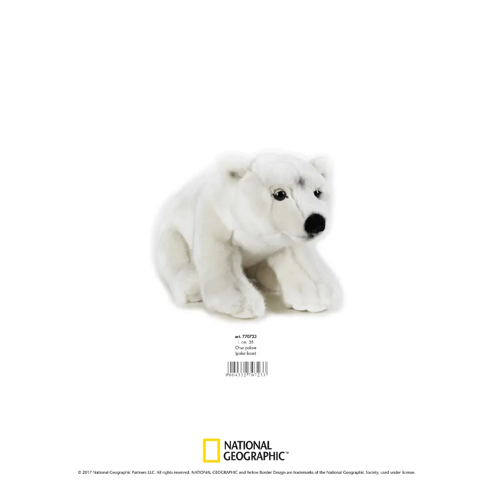 NATGEO PLUSH PREMIUM POLAR BEAR 10INCH