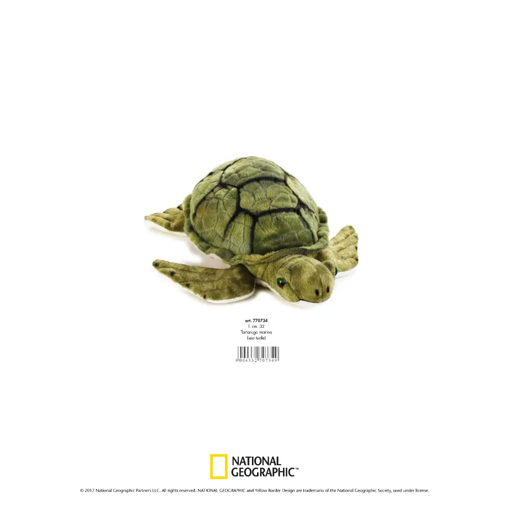 NATGEO PLUSH PREMIUM TURTLE 10INCHES