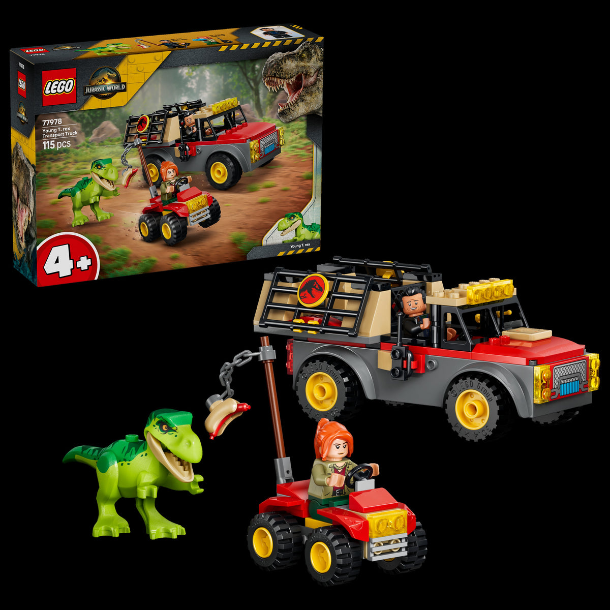 Lego Jurassic World Young T-Rex Transport Truck Building Set 77978