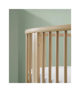 Stokke Sleepi Bed Natural with Mattress and White Fitted Sheet Bundle