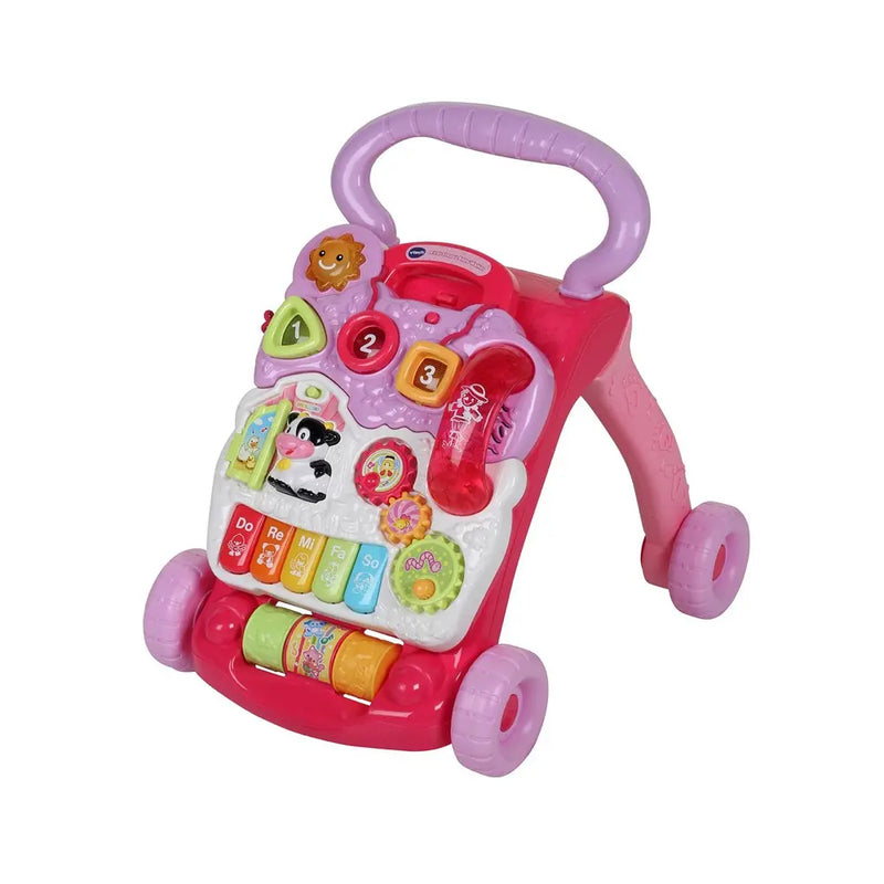 VTech Baby Walker Pink Interactive Learning Toy with Lights & Sounds