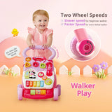 VTech Baby Walker Pink Interactive Learning Toy with Lights & Sounds