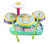 VTech Bluey Hooray Drum Set Battery-Operated Musical Drum Toy for Kids