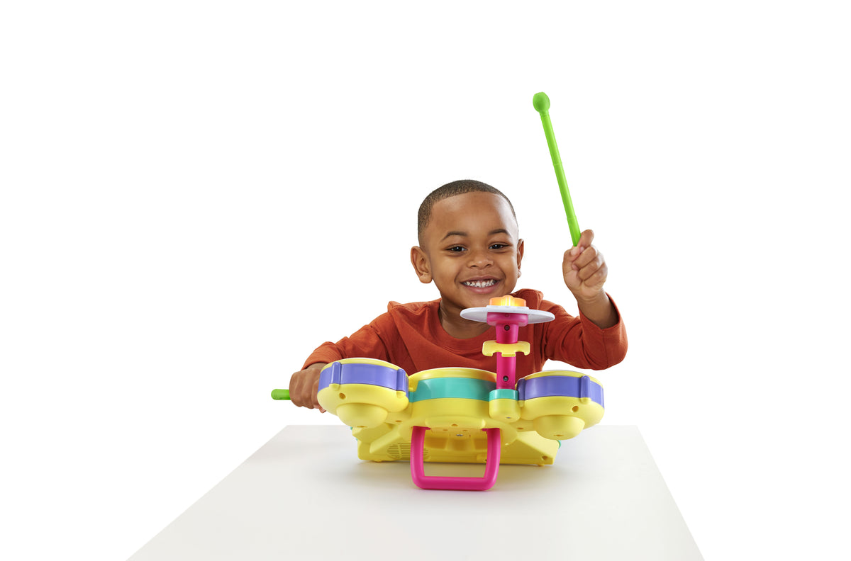 VTech Bluey Hooray Drum Set Battery-Operated Musical Drum Toy for Kids