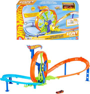 Hot Wheels Rapid Launch & Loop Car Track with 1:64 Scale Playset Vehicle for Kids