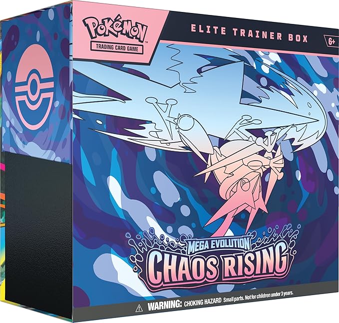 Pokémon TCG: Mega Evolution - Chaos Rising Elite Trainer Box with 9 Booster Packs