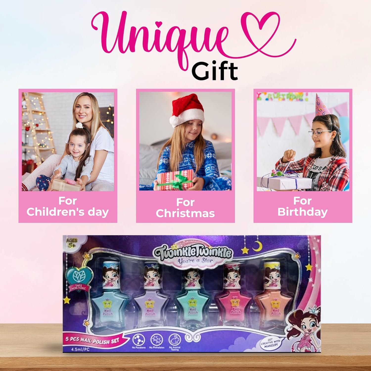 Twinkle Twinkle 5 Pcs Nail Polish Set