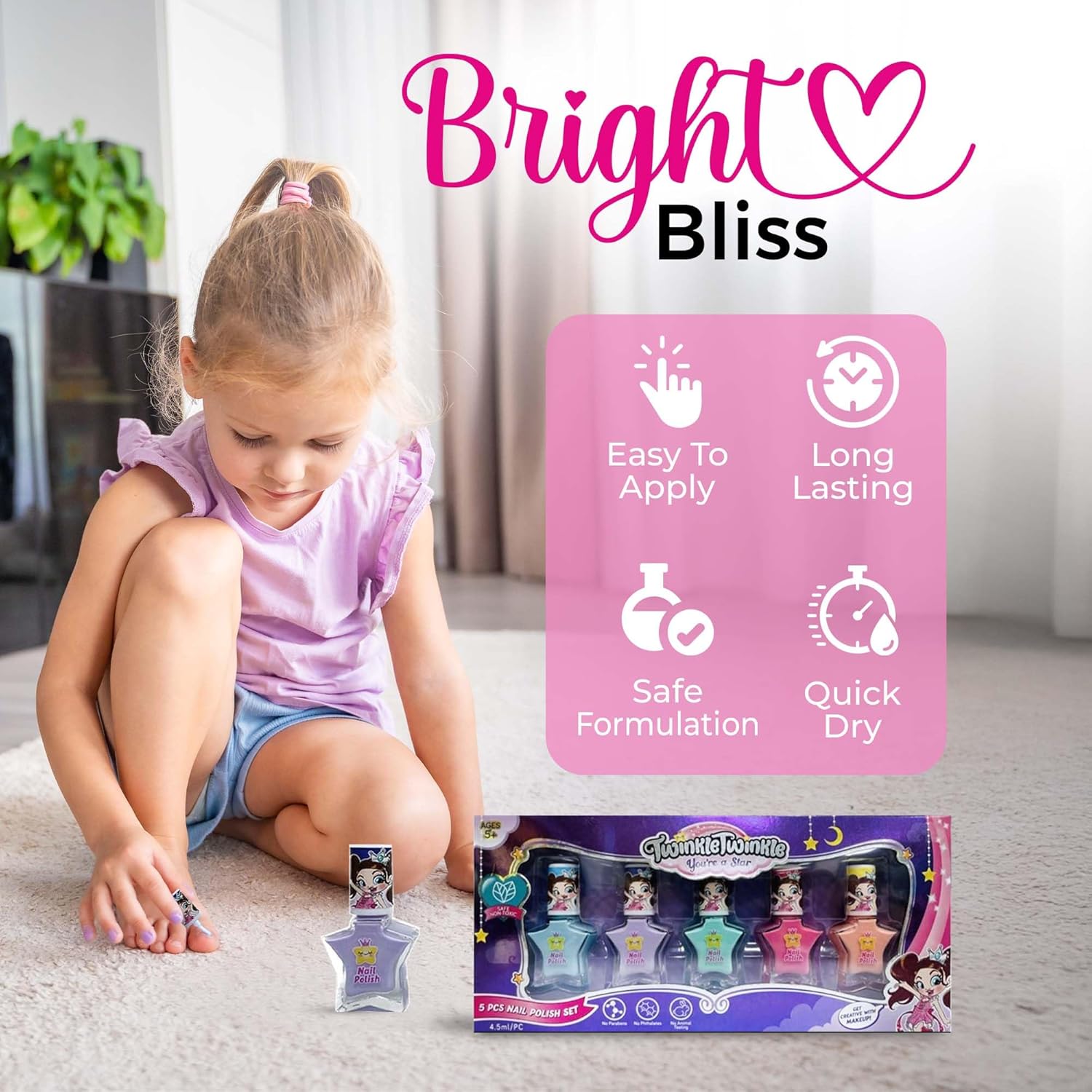 Twinkle Twinkle 5 Pcs Nail Polish Set