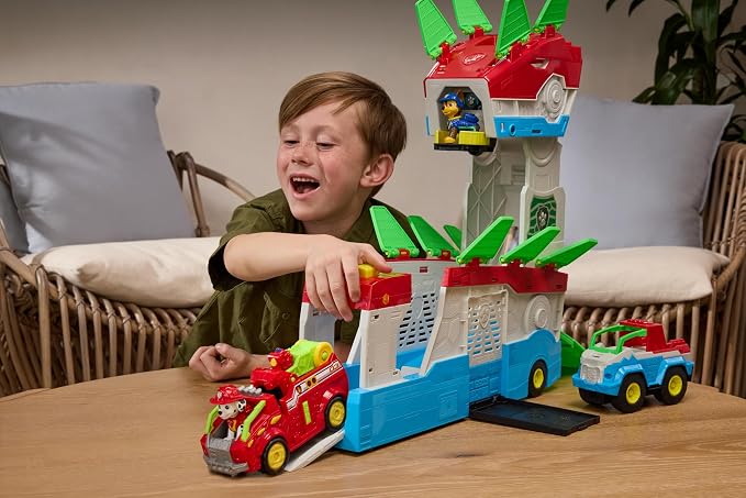 Paw Patrol: The Dino Movie 2-in-1 Dino Headquarters Playset for Kids