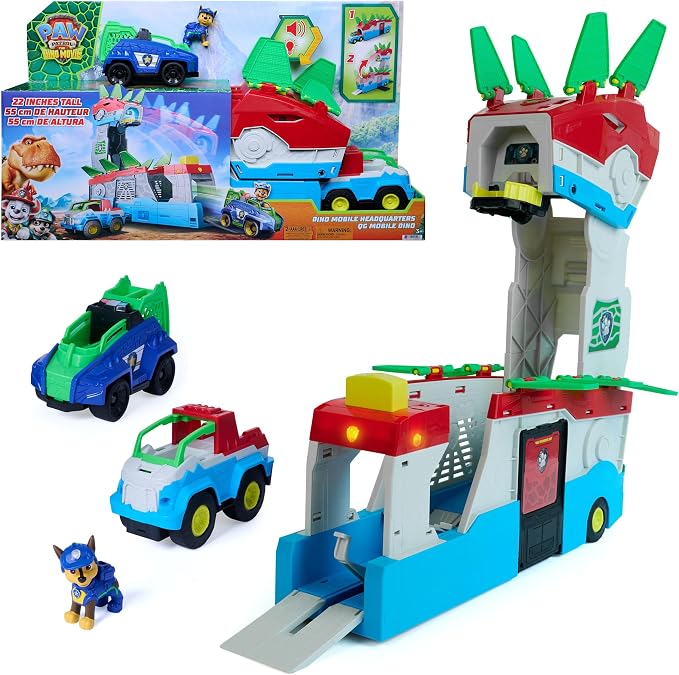 Paw Patrol: The Dino Movie 2-in-1 Dino Headquarters Playset for Kids