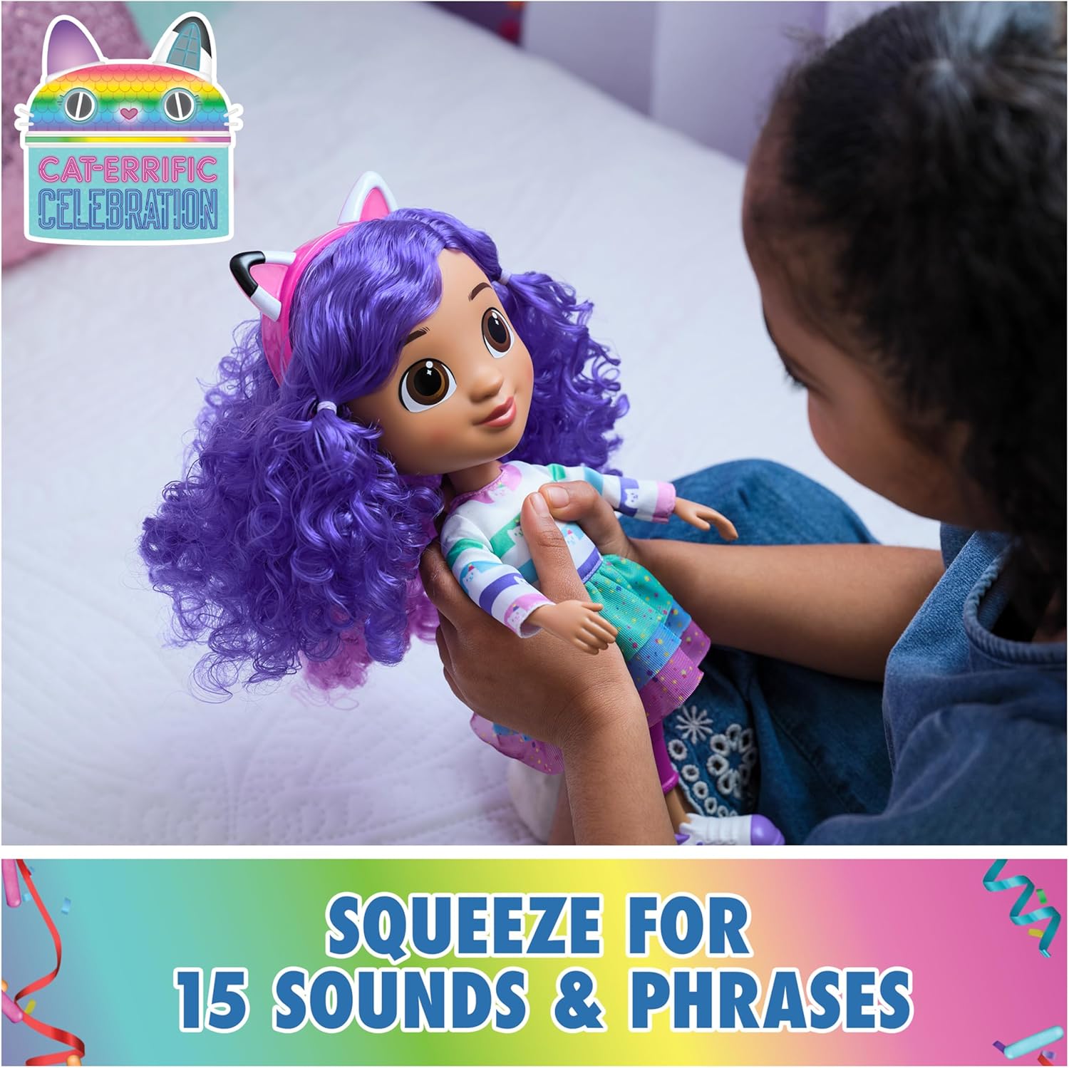 Gabby's Dollhouse, Sing & Celebrate Gabby Girl Doll 30-cm