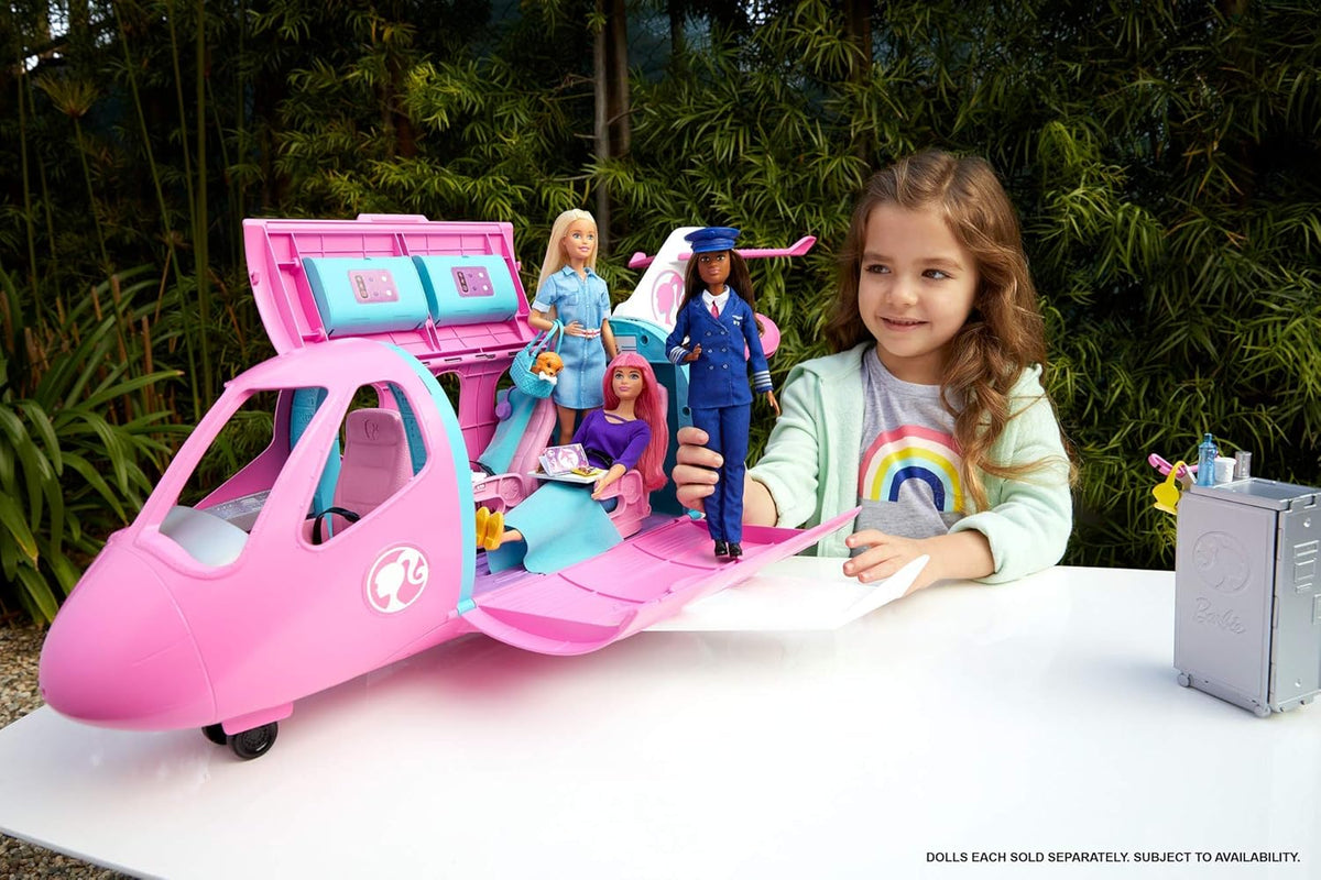 Barbie Dreamplane Transforming Airplane Playset with 15+ Accessories