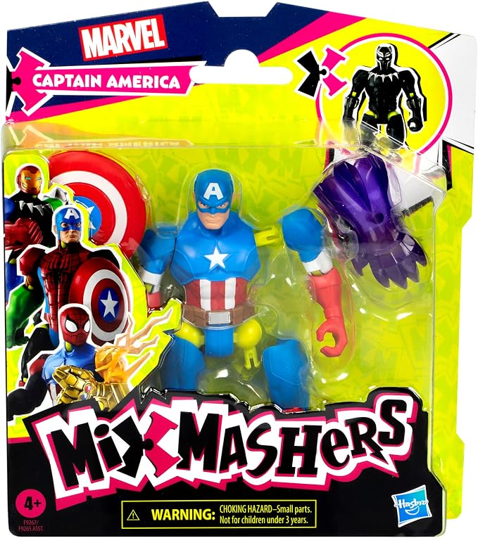 Marvel MixMashers Captain America Mix & Match Action Figure