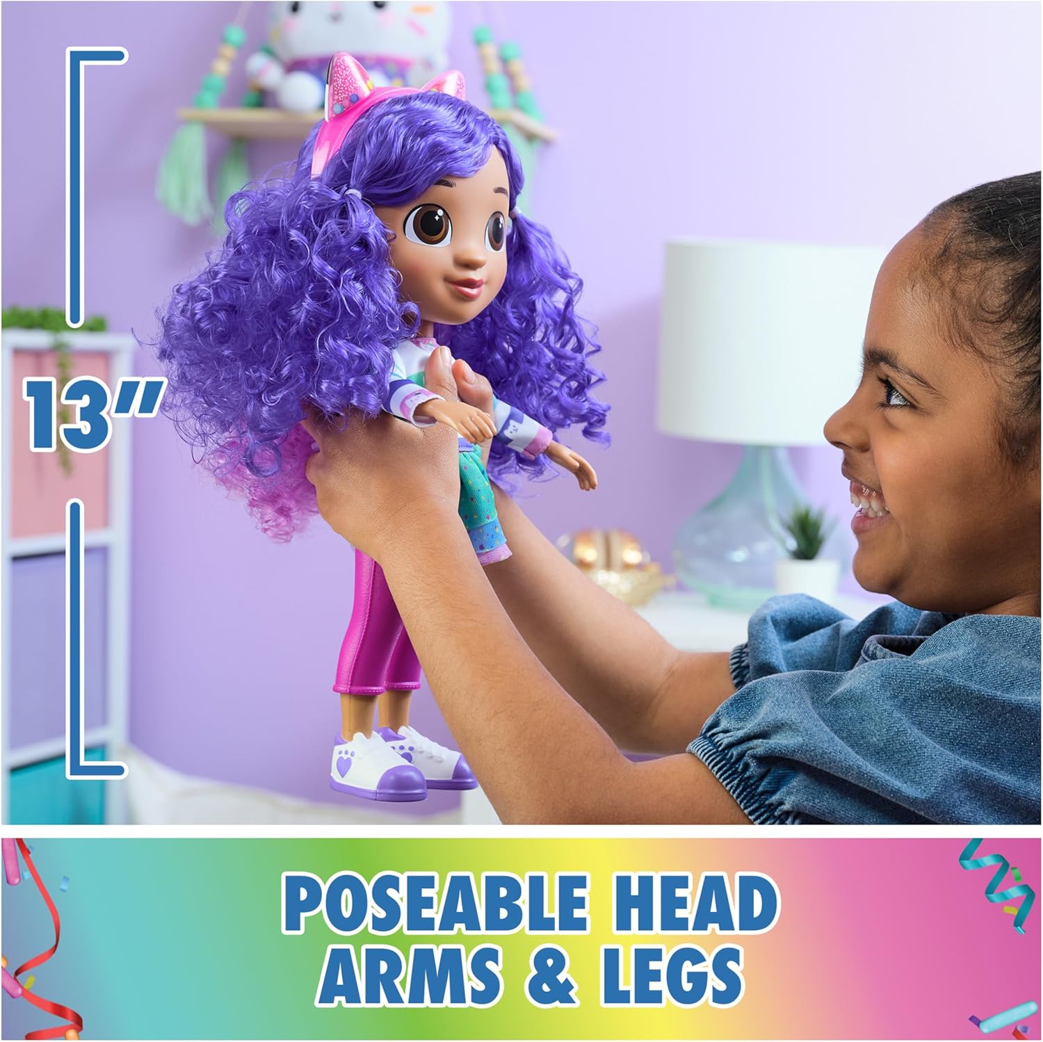 Gabby's Dollhouse, Sing & Celebrate Gabby Girl Doll 30-cm