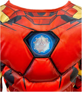 Marvel Avengers Iron Man Deluxe Costume for Kids Superhero Fancy Dress Outfit, 7-8 Years
