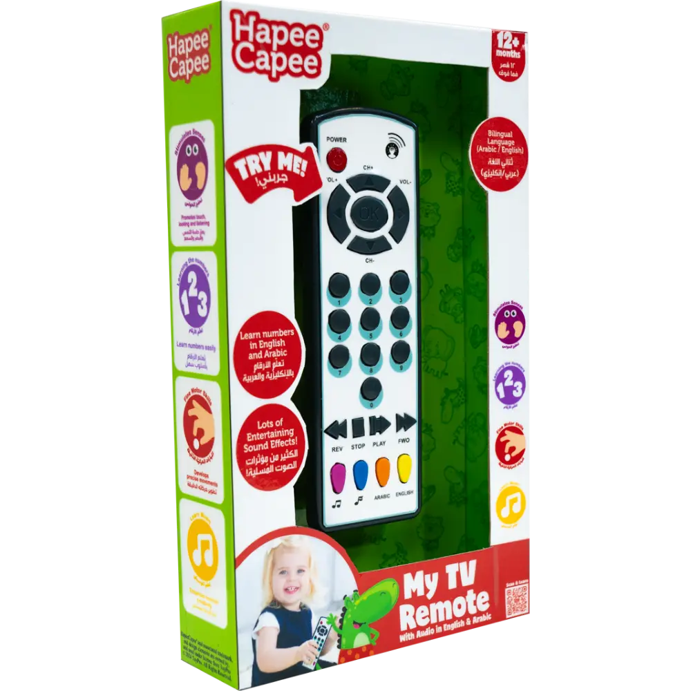 Hapee Capee My Tv Controller English/Arabic Battery Operated