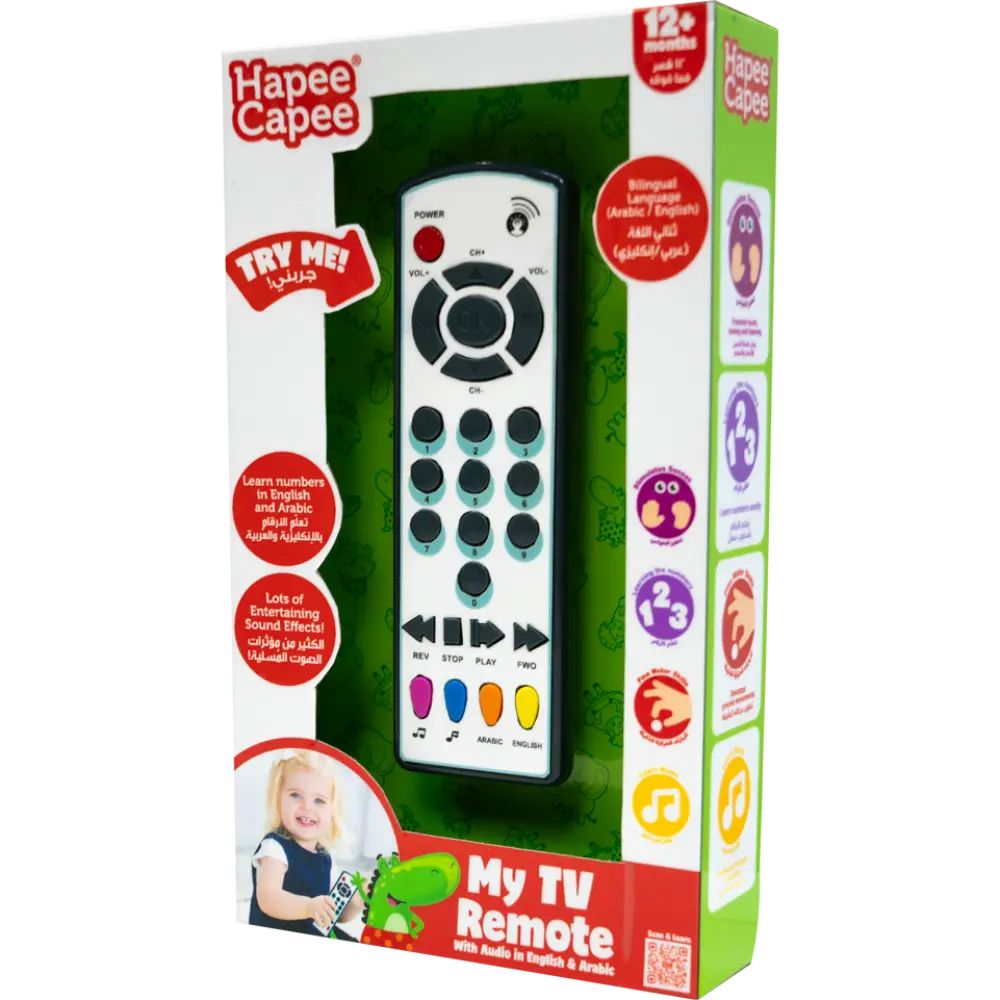 Hapee Capee My Tv Controller English/Arabic Battery Operated