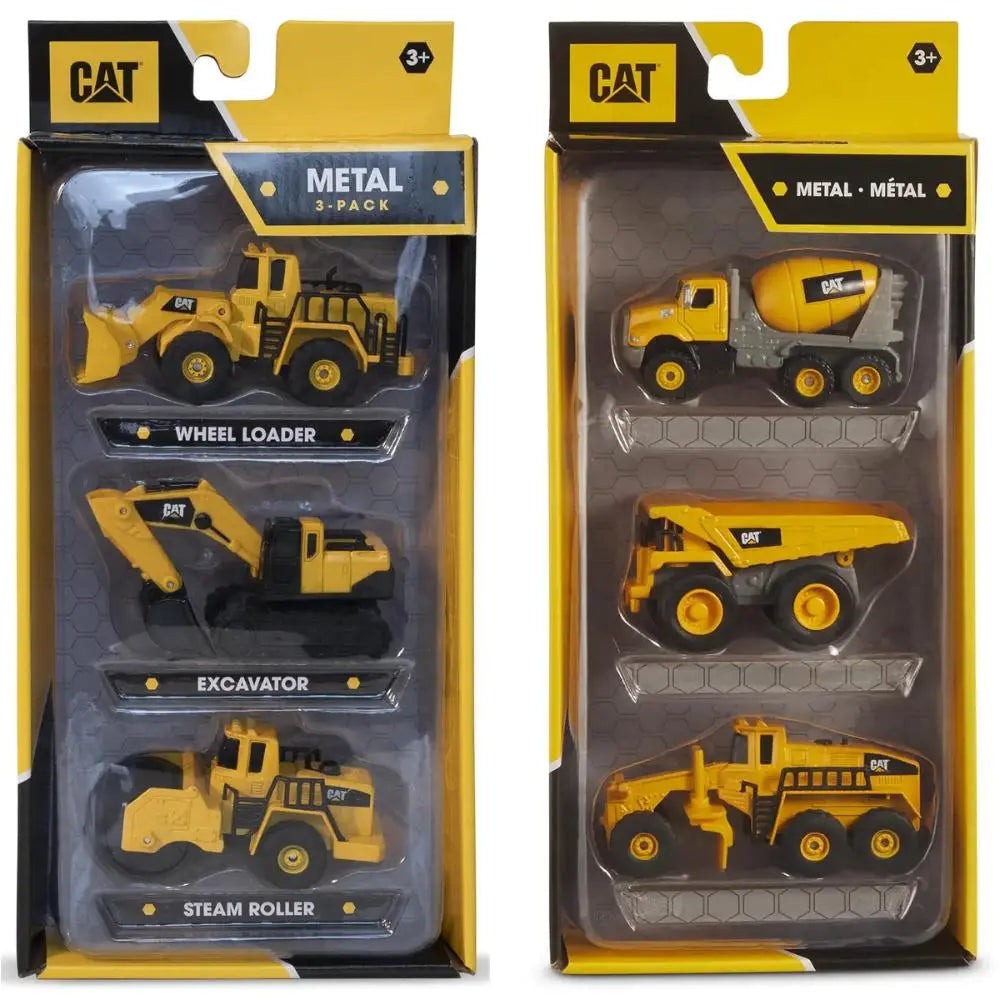 CAT Diecast Metal 4-Inch 3Pack, 2 Assortment