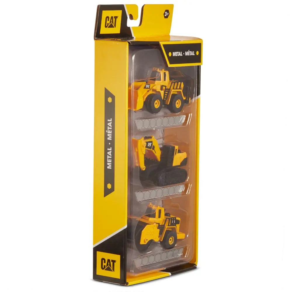 CAT Diecast Metal 4-Inch 3Pack, 2 Assortment