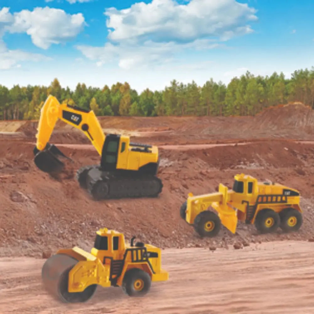CAT Diecast Metal 4-Inch 3Pack, 2 Assortment