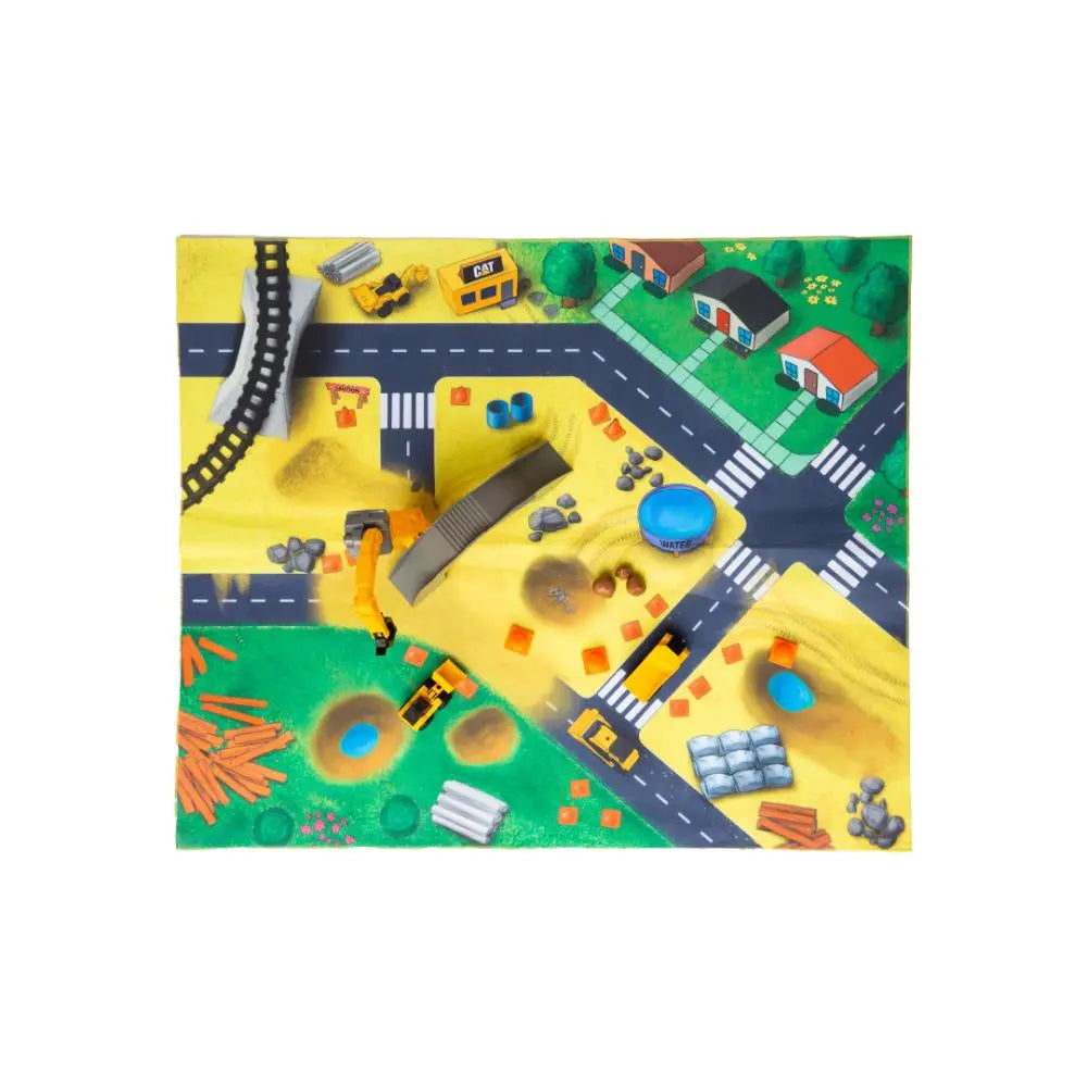 Cat Little Machine Construction Mat
