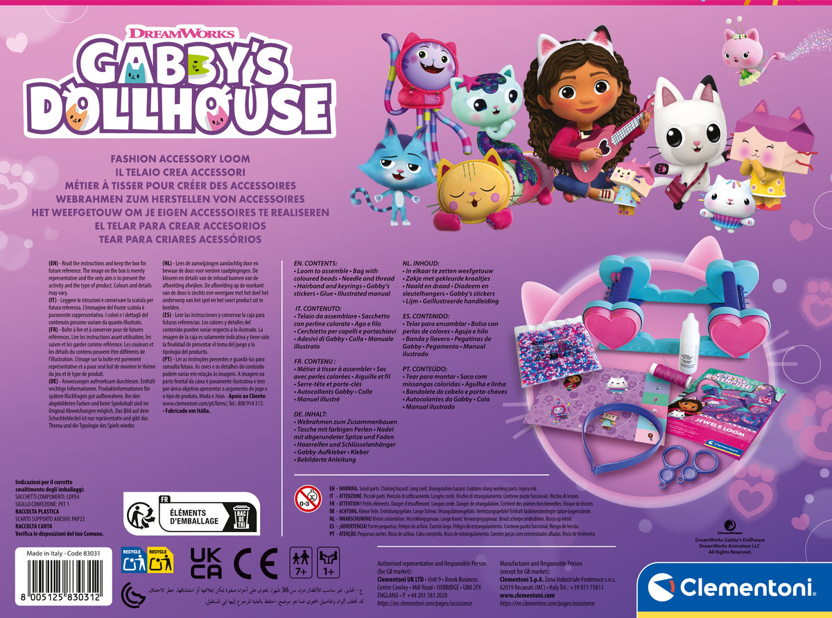 Clementoni Idea Gabby's Dollhouse Loom Craft Kit