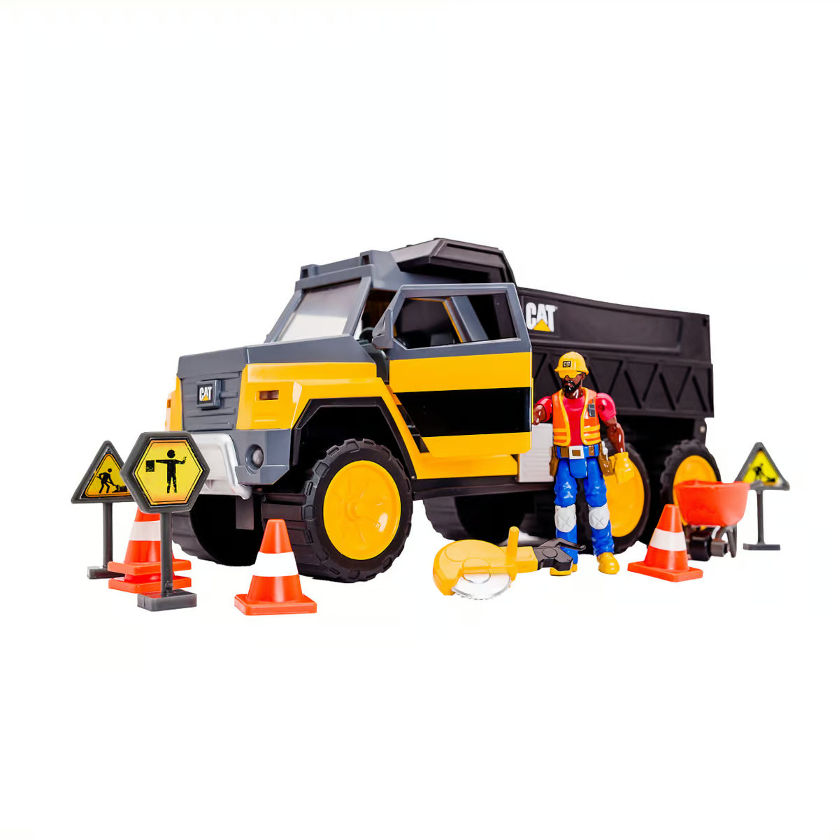 CAT Workforce Hauler Playset Construction Truck with Figure & Tools