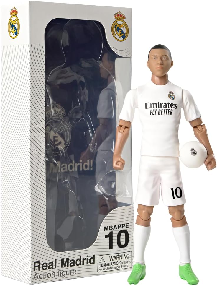 Sockers Kylian Mbappé 20cm Real Madrid Football Action Figure for Collectors & Fans