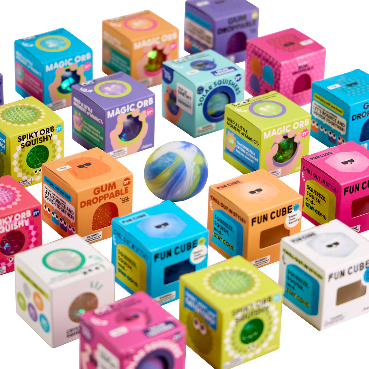 J'adore Solar Squishers Sensory Squishy Toy - Assorted Colours (1 Piece, Random Selection)