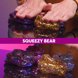 J'adore Squeezy Bear Sensory Squishy Toy Assorted Colours (1 Piece, Random Selection)