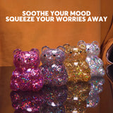 J'adore Squeezy Bear Sensory Squishy Toy Assorted Colours (1 Piece, Random Selection)