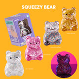 J'adore Squeezy Bear Sensory Squishy Toy Assorted Colours (1 Piece, Random Selection)